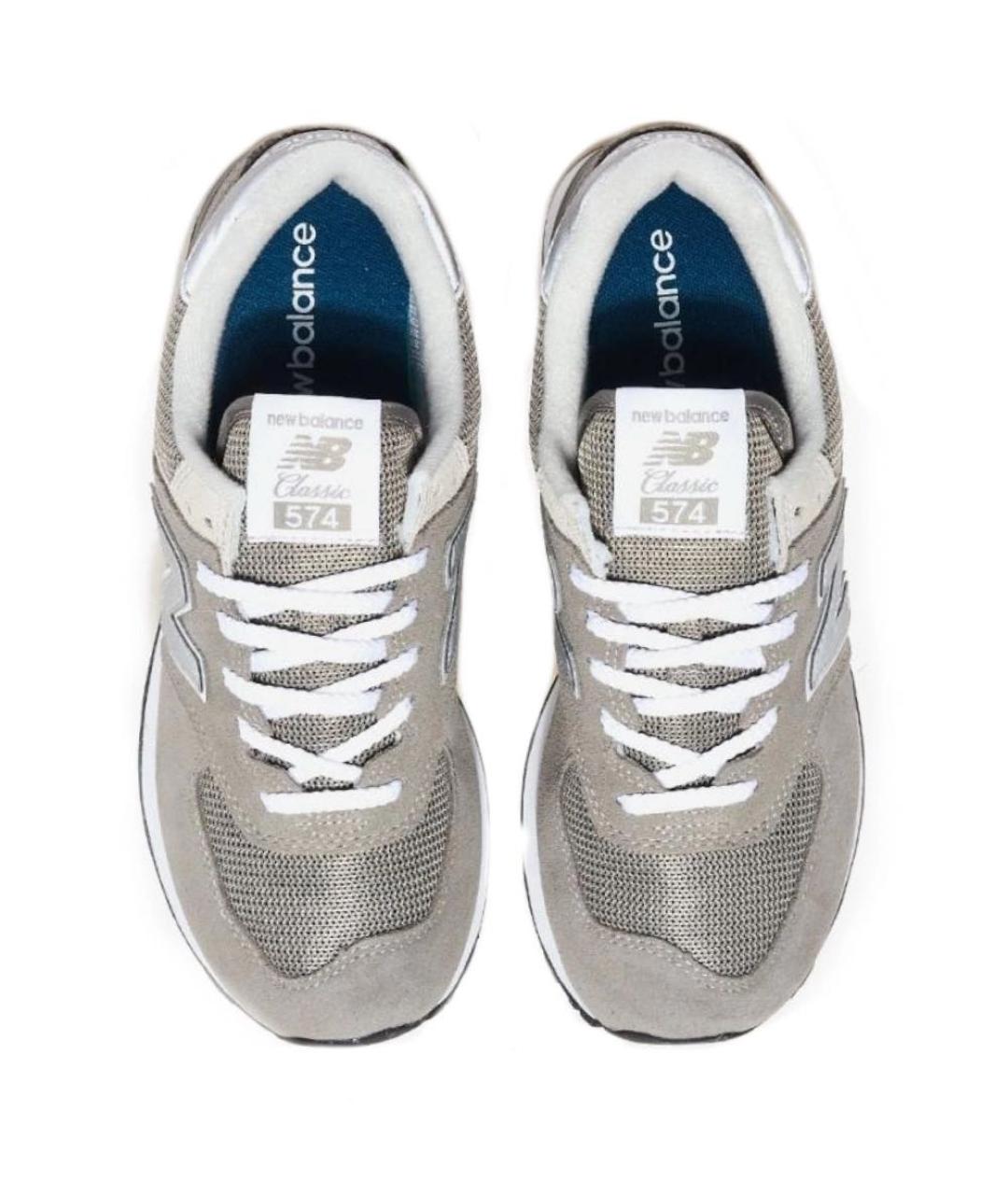 NEW BALANCE Серые замшевые кроссовки, фото 3