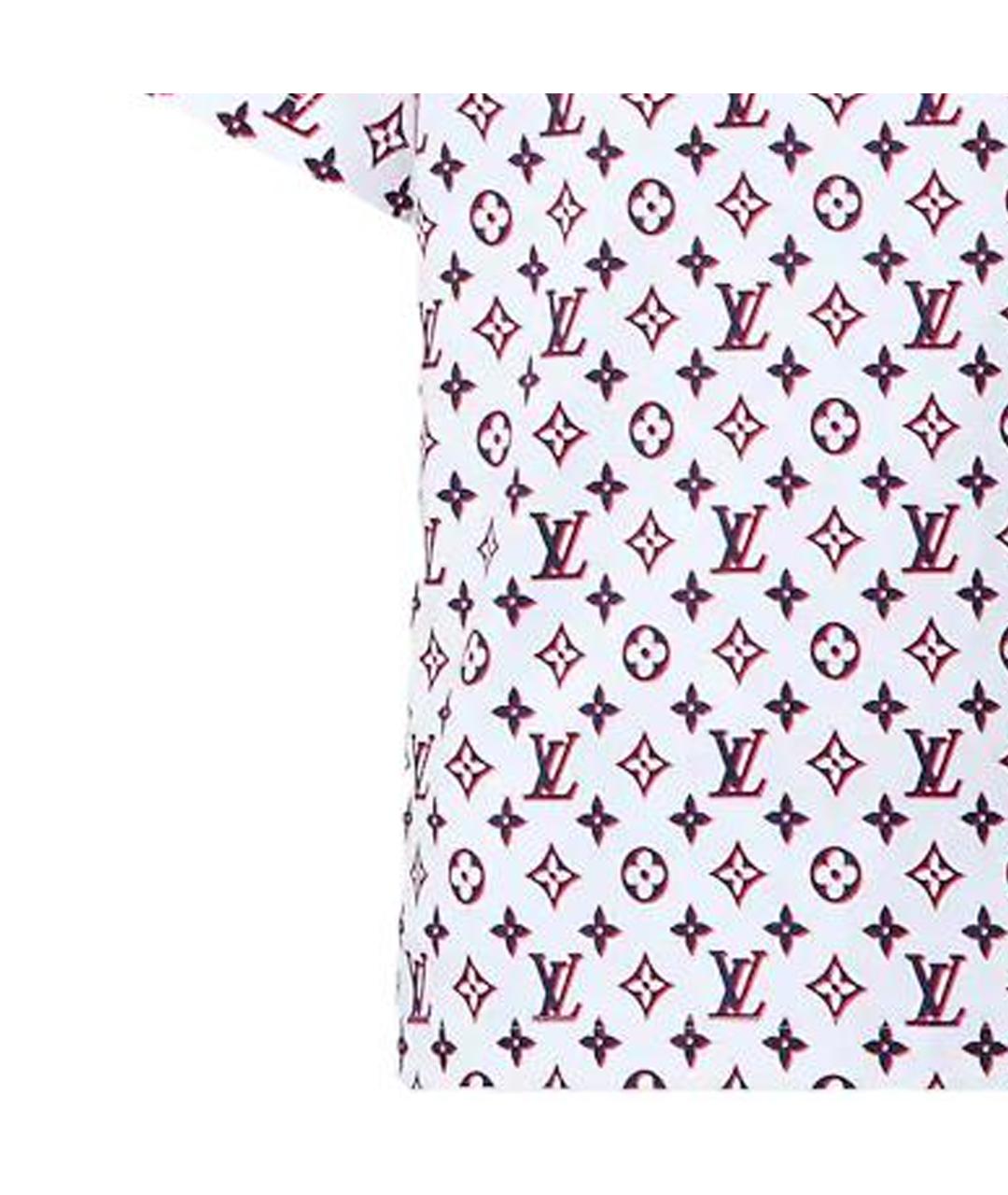 LOUIS VUITTON Фиолетовая хлопковая футболка, фото 5