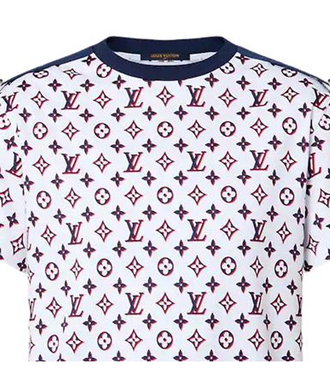 LOUIS VUITTON Фиолетовая хлопковая футболка, фото 2