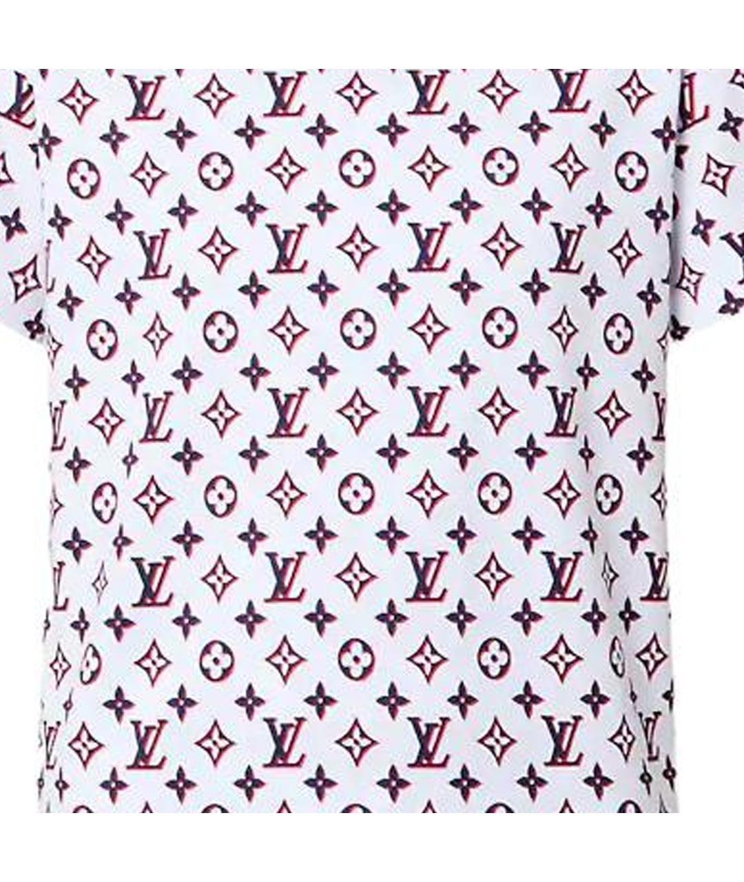 LOUIS VUITTON Фиолетовая хлопковая футболка, фото 4