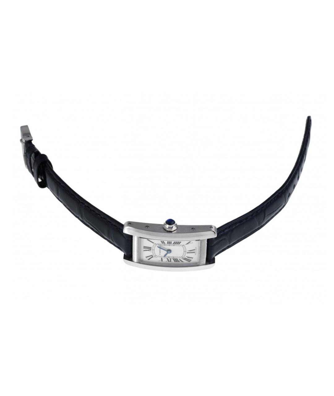 CARTIER Синие кожаные часы, фото 2