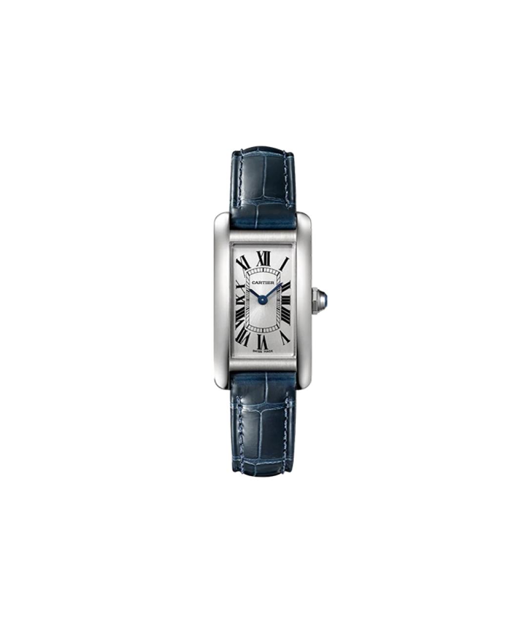 CARTIER Синие кожаные часы, фото 1