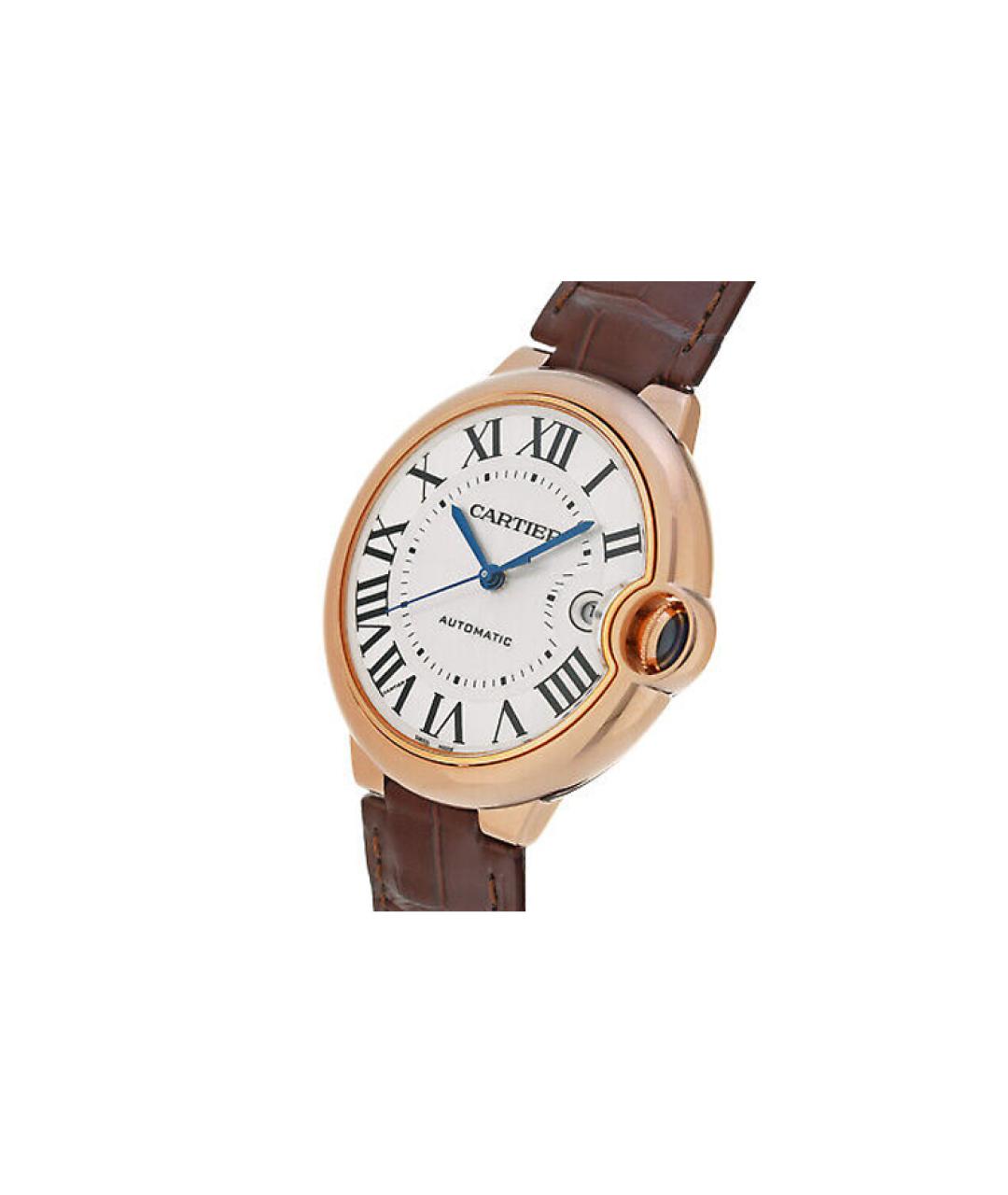CARTIER Коричневые часы из розового золота, фото 2