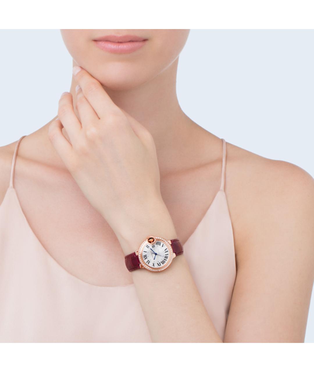 CARTIER Красные часы из розового золота, фото 3