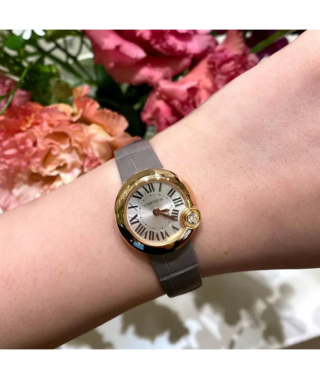 CARTIER Серые часы из розового золота, фото 5