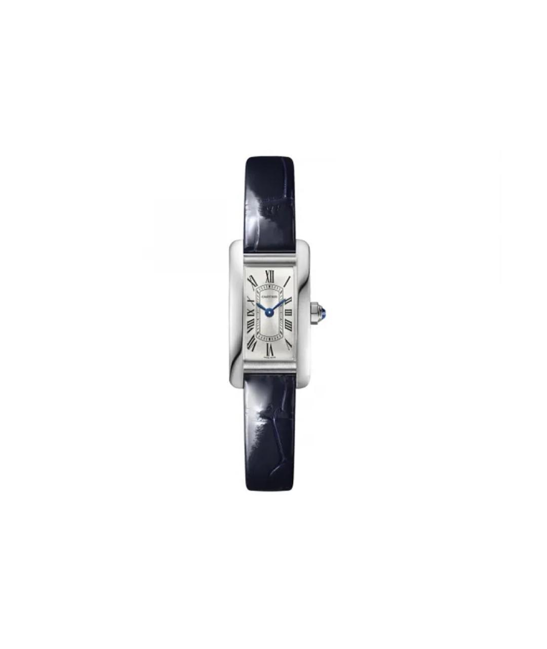 CARTIER Синие кожаные часы, фото 1