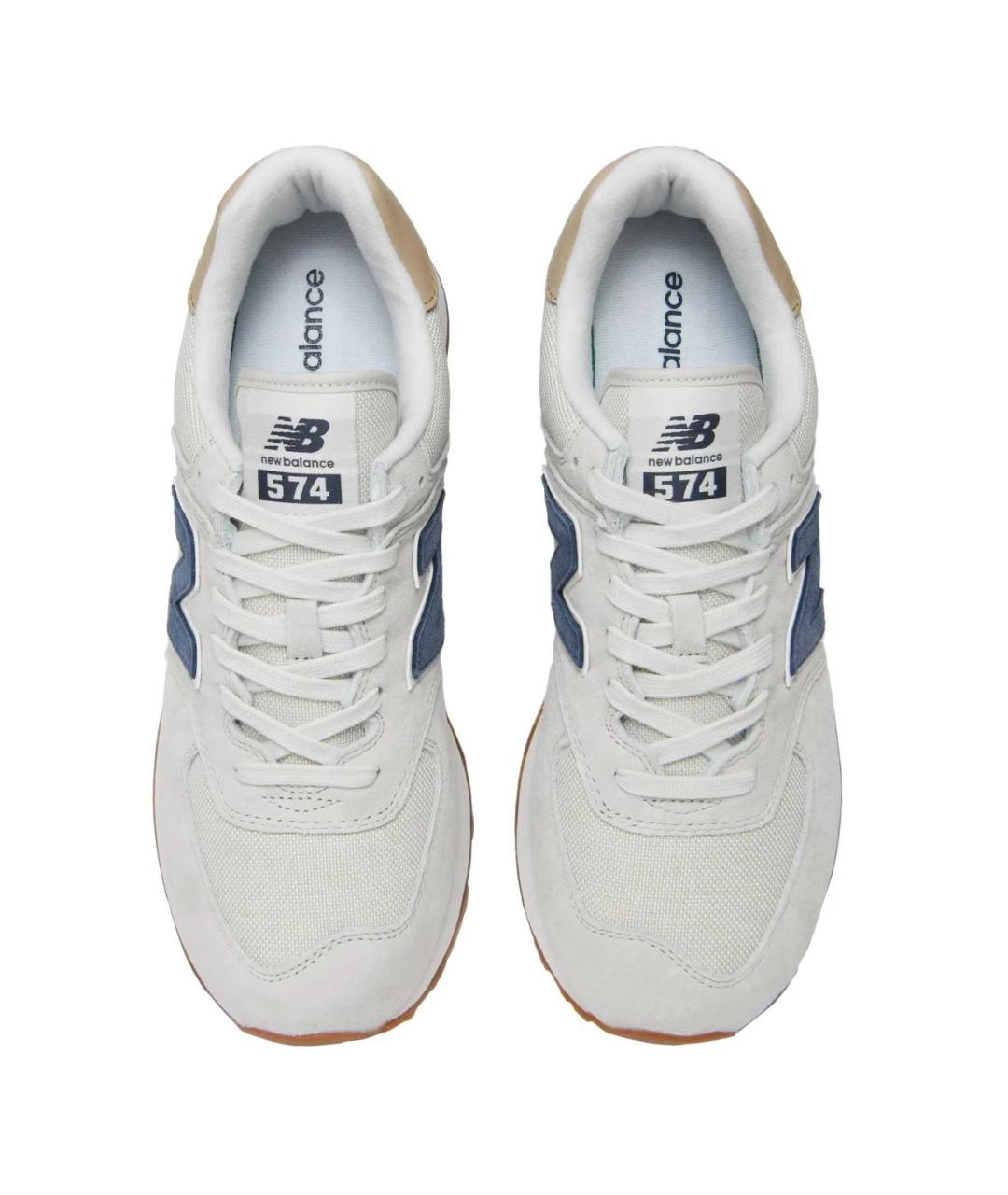 NEW BALANCE Бежевые замшевые кроссовки, фото 3