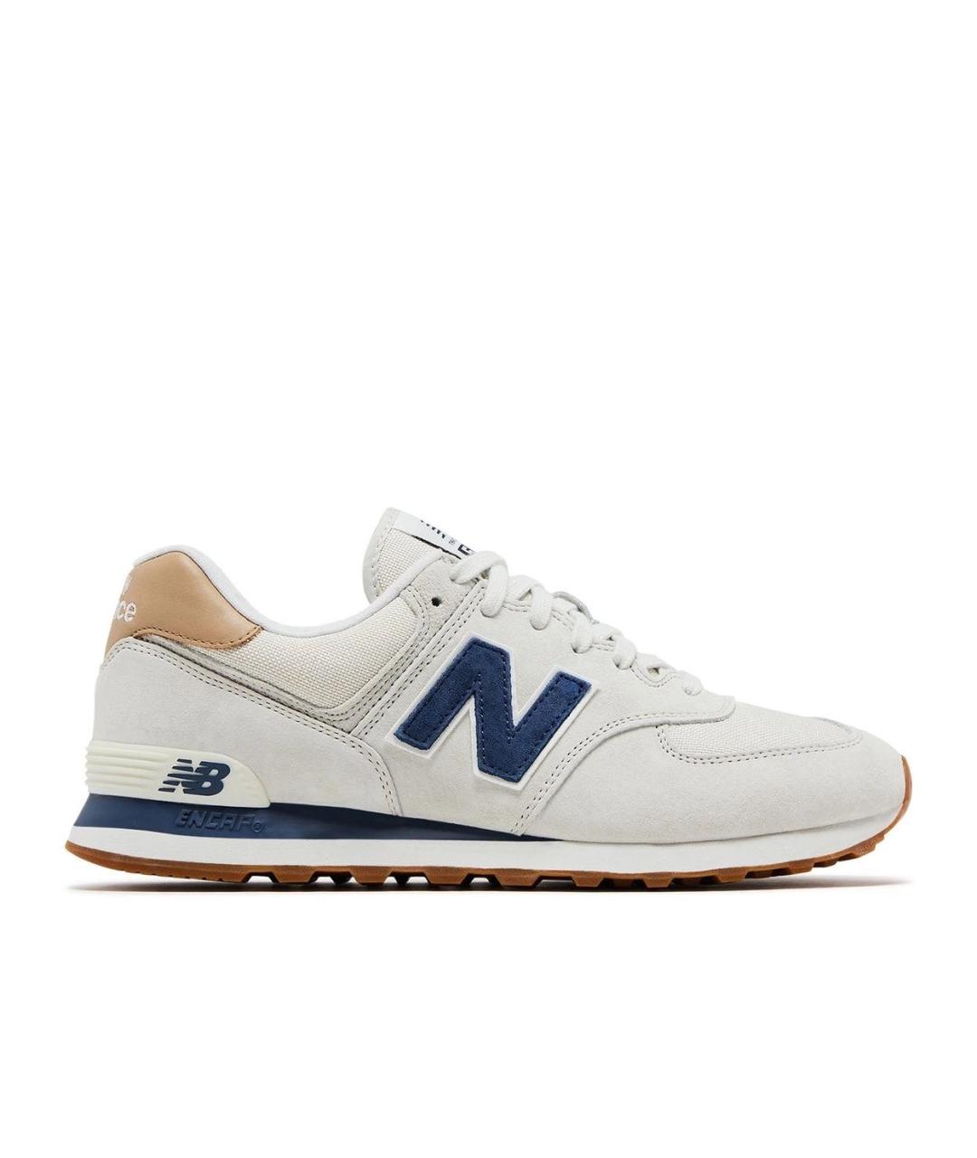 NEW BALANCE Бежевые замшевые кроссовки, фото 5