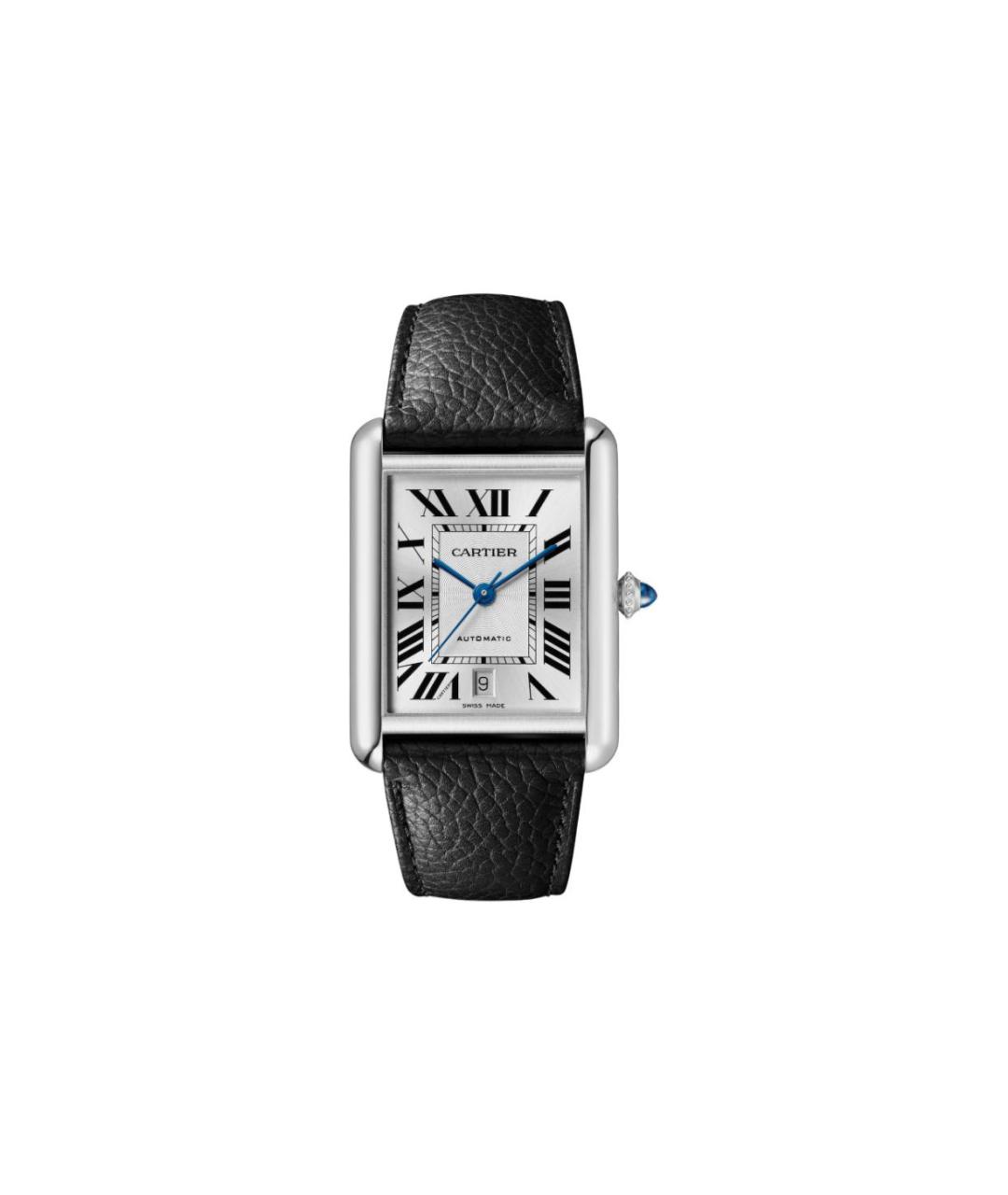 CARTIER Черные часы, фото 1