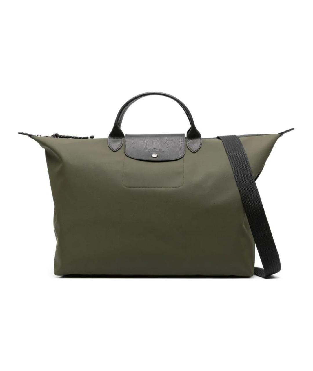 LONGCHAMP Хаки тканевая дорожная/спортивная сумка, фото 1