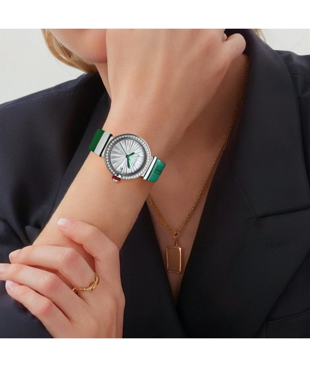 BVLGARI Зеленые часы, фото 5