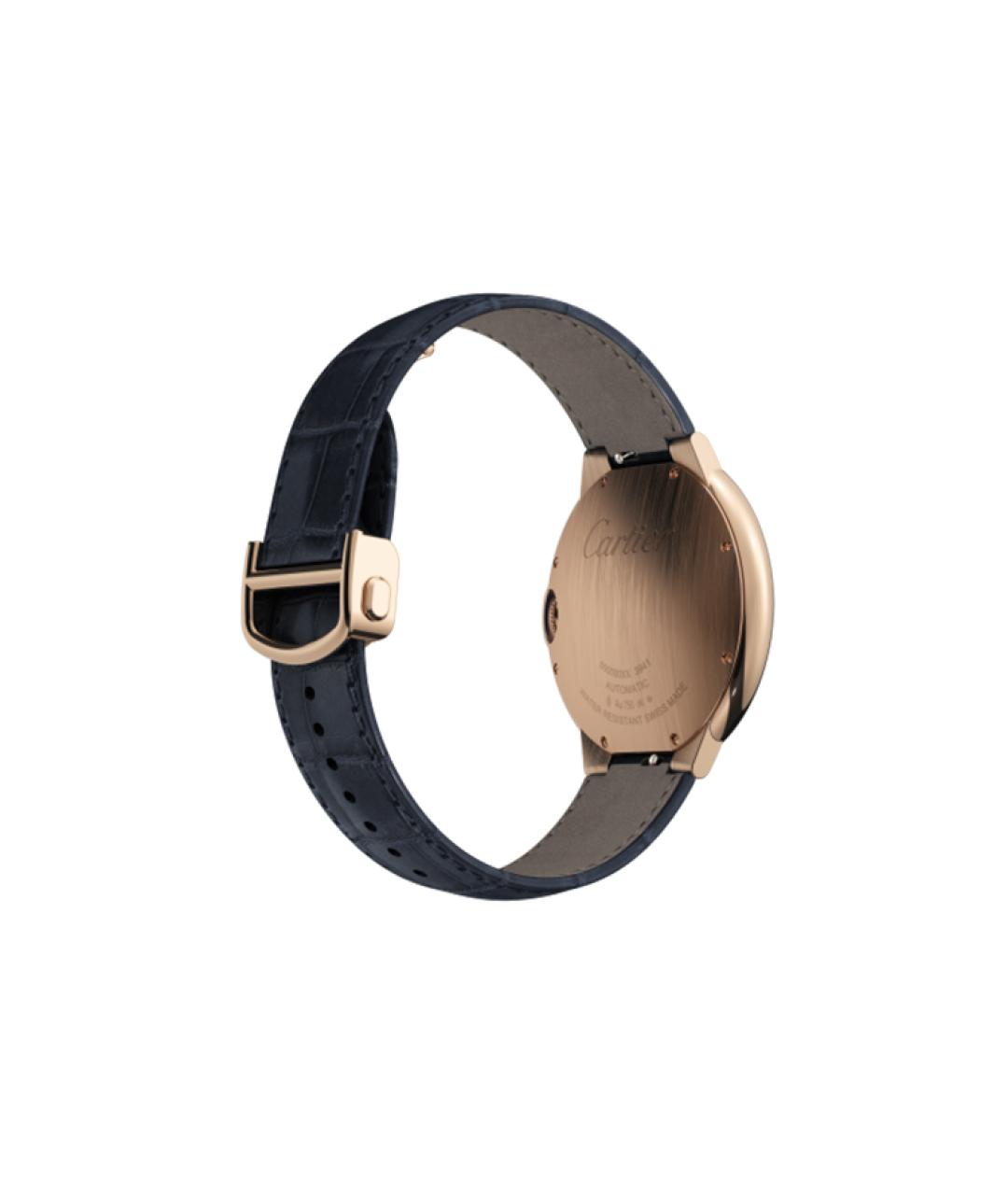 CARTIER Темно-синие часы из розового золота, фото 2