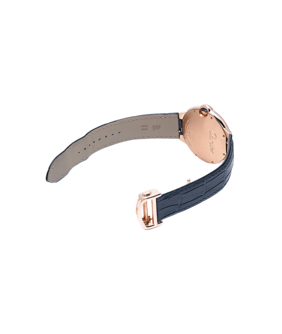 CARTIER Темно-синие часы из розового золота, фото 4