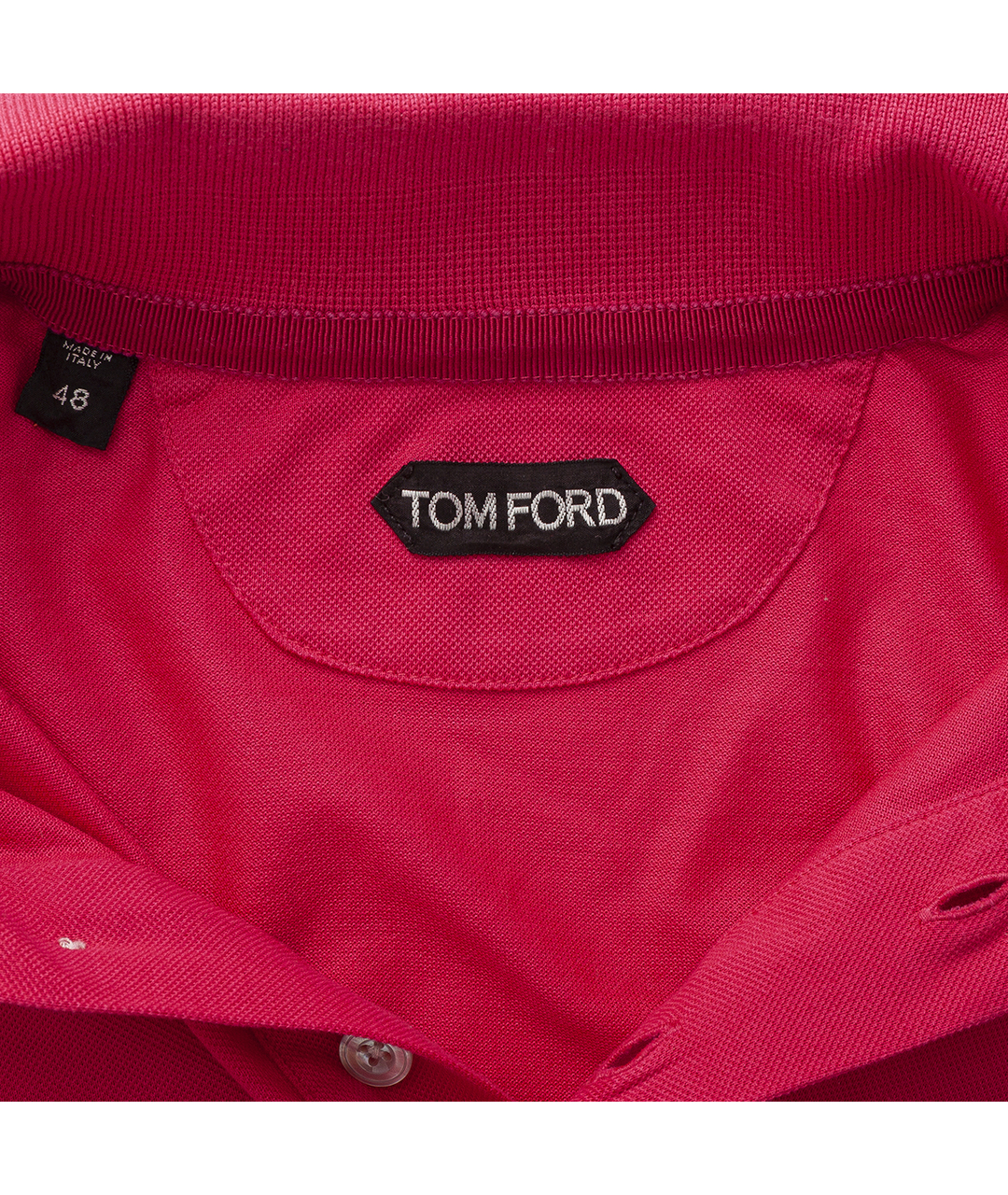 TOM FORD Розовое хлопковое поло с коротким рукавом, фото 3