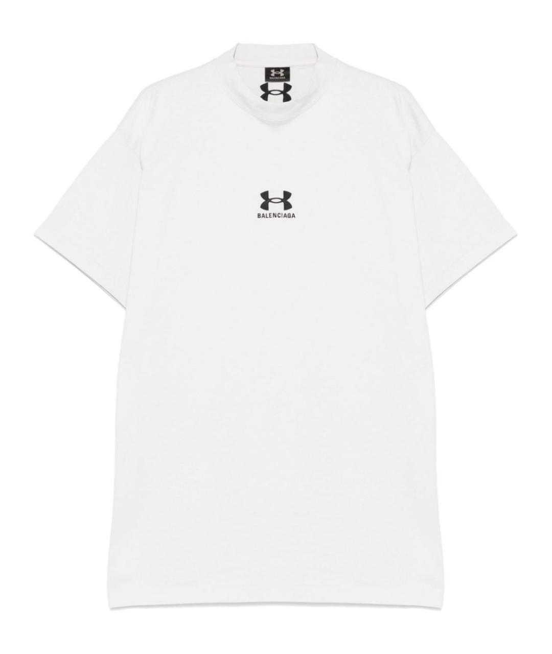 BALENCIAGA Белая хлопковая футболка, фото 1