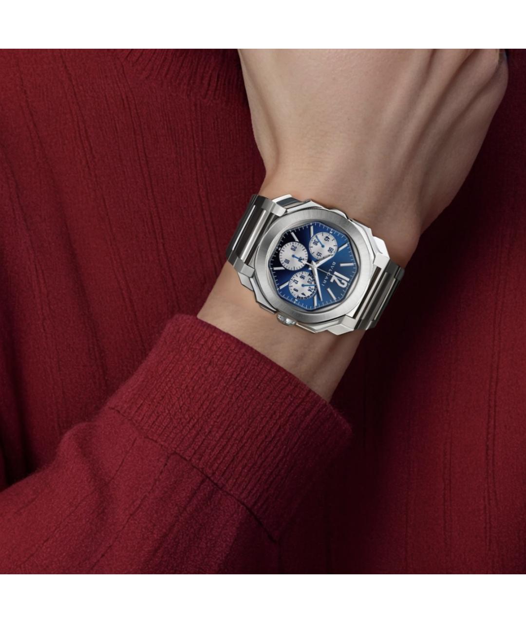 BVLGARI Синие часы, фото 4