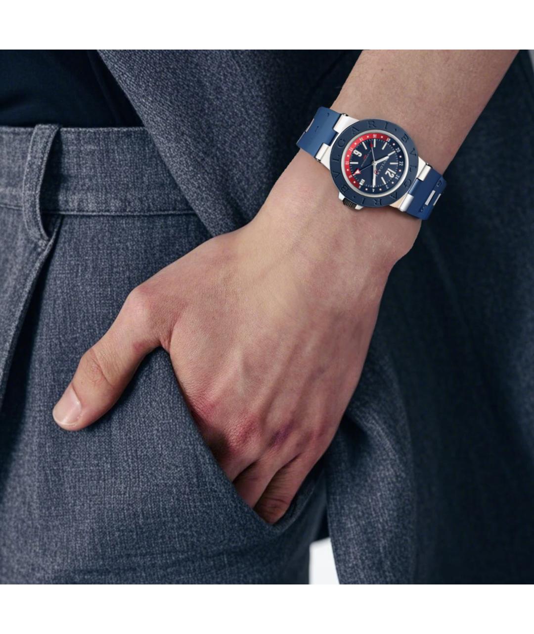 BVLGARI Синие часы, фото 3