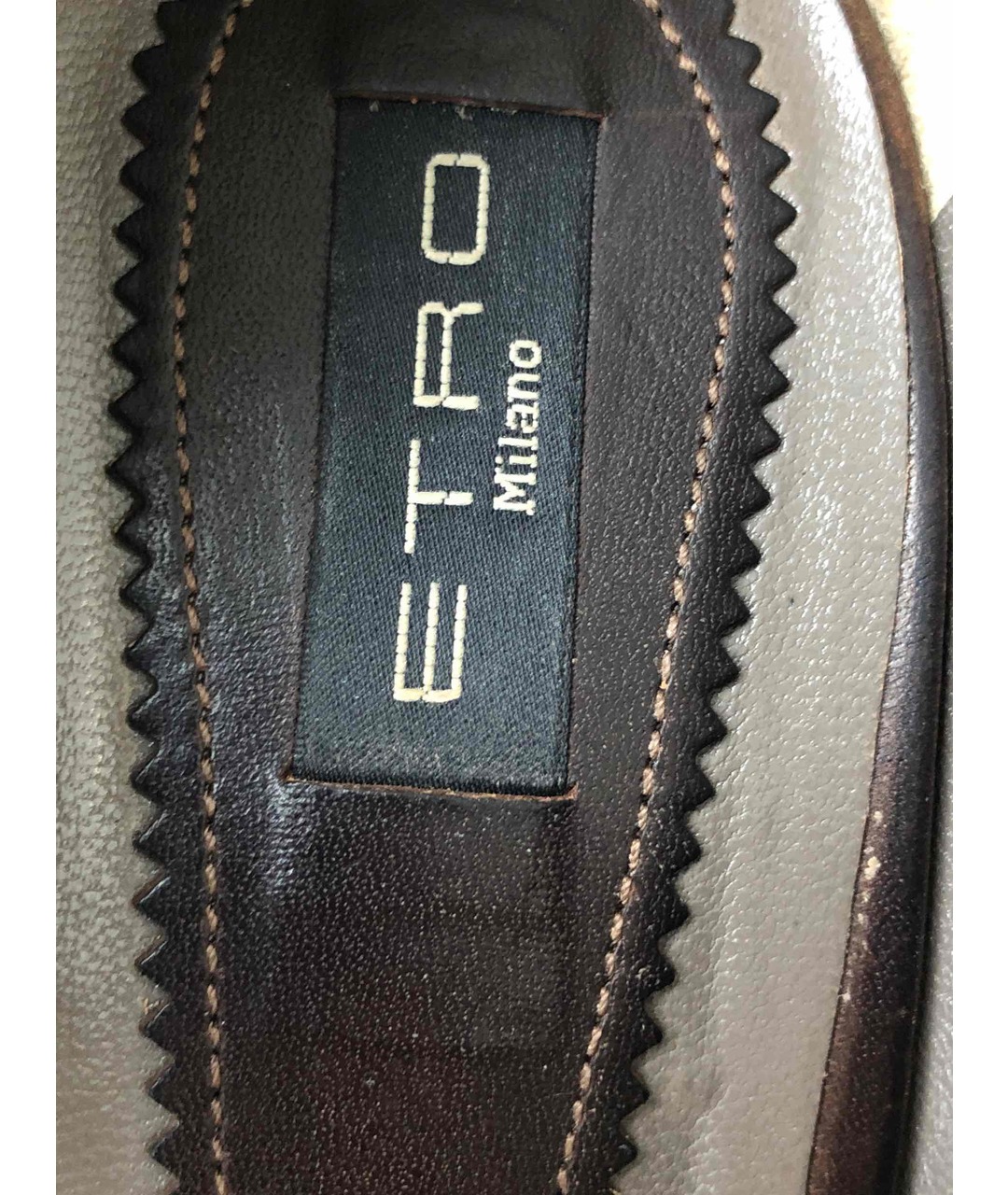 ETRO Коричневые туфли из экзотической кожи, фото 4