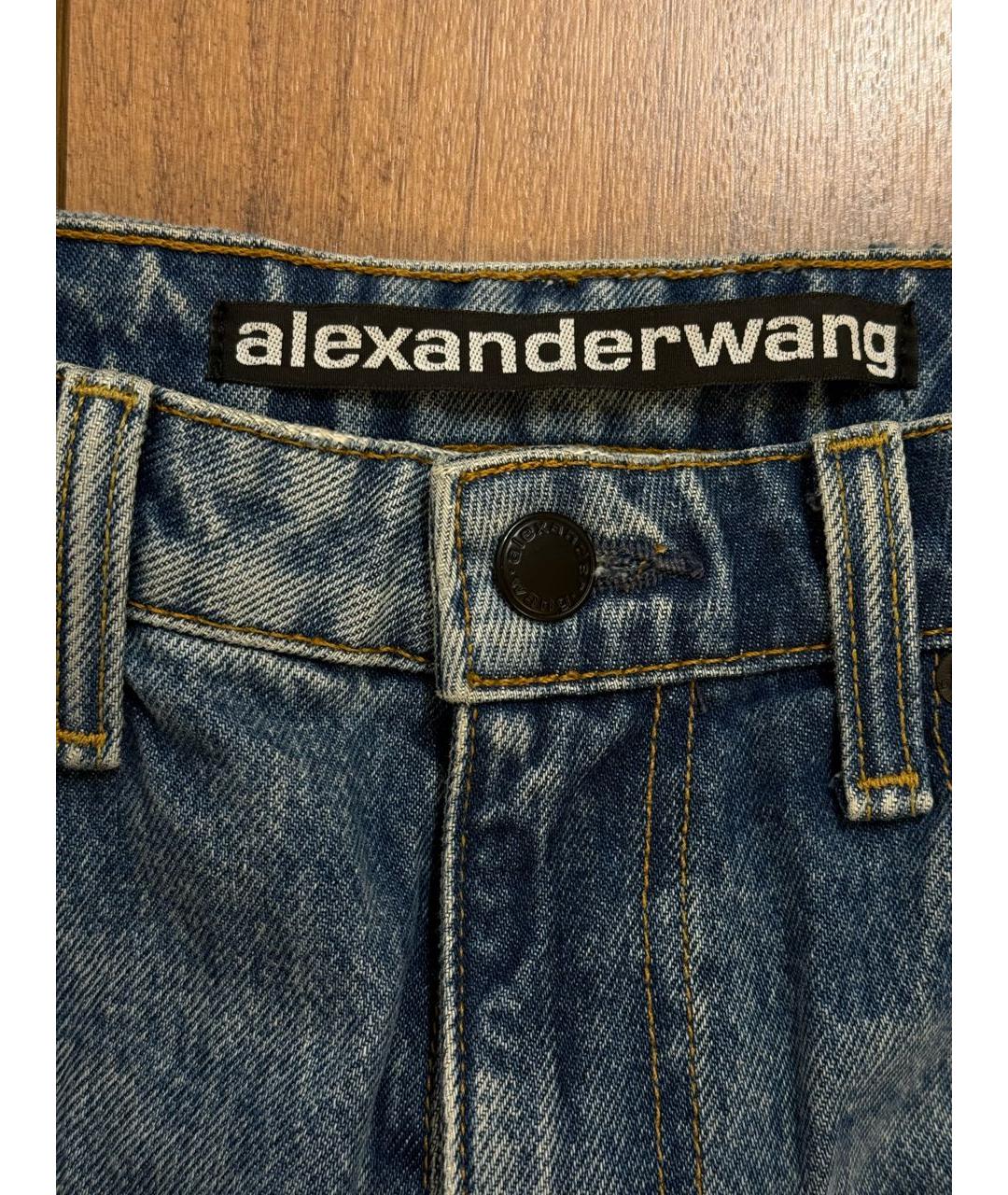 ALEXANDER WANG Синие деним шорты, фото 3