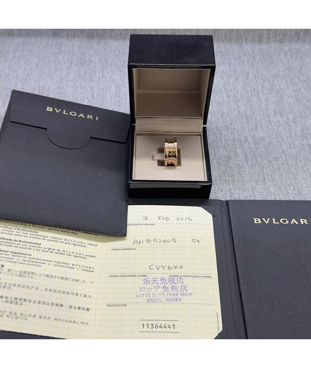 BVLGARI Золотое кольцо из розового золота, фото 7