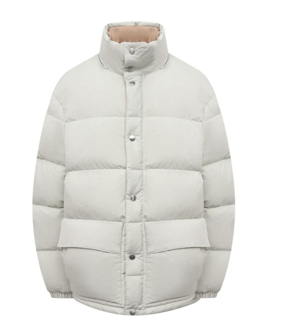 JIL SANDER Серый полиэстеровый пуховик, фото 1