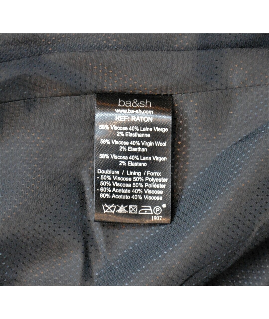 BA&SH Черное шерстяное пальто, фото 5