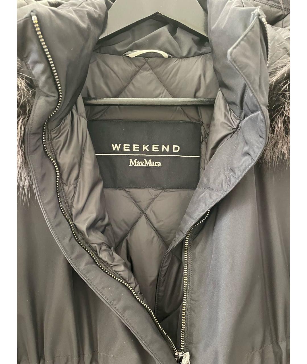 WEEKEND MAX MARA Черный пуховик, фото 3