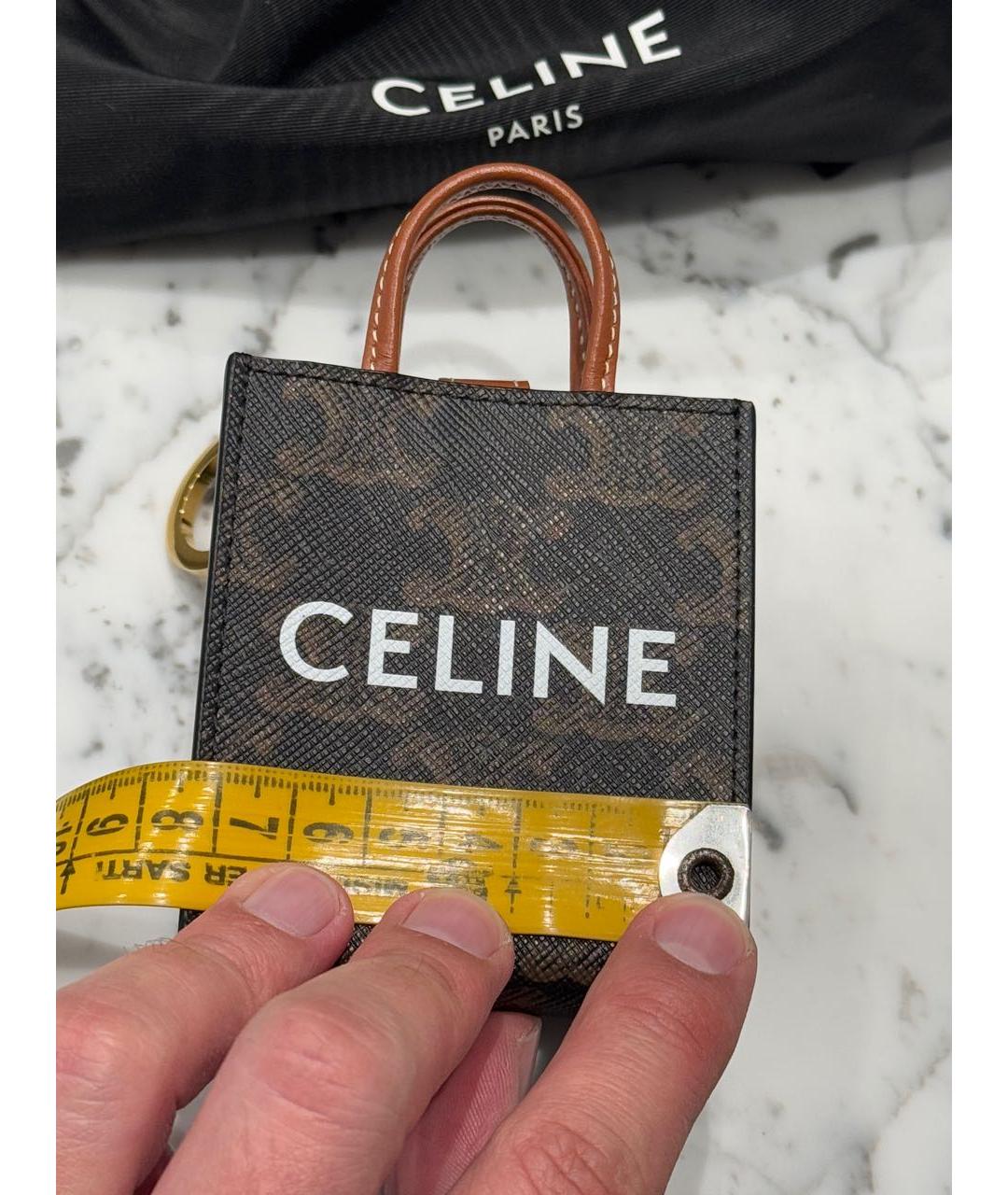 CELINE Коричневая ключница, фото 8