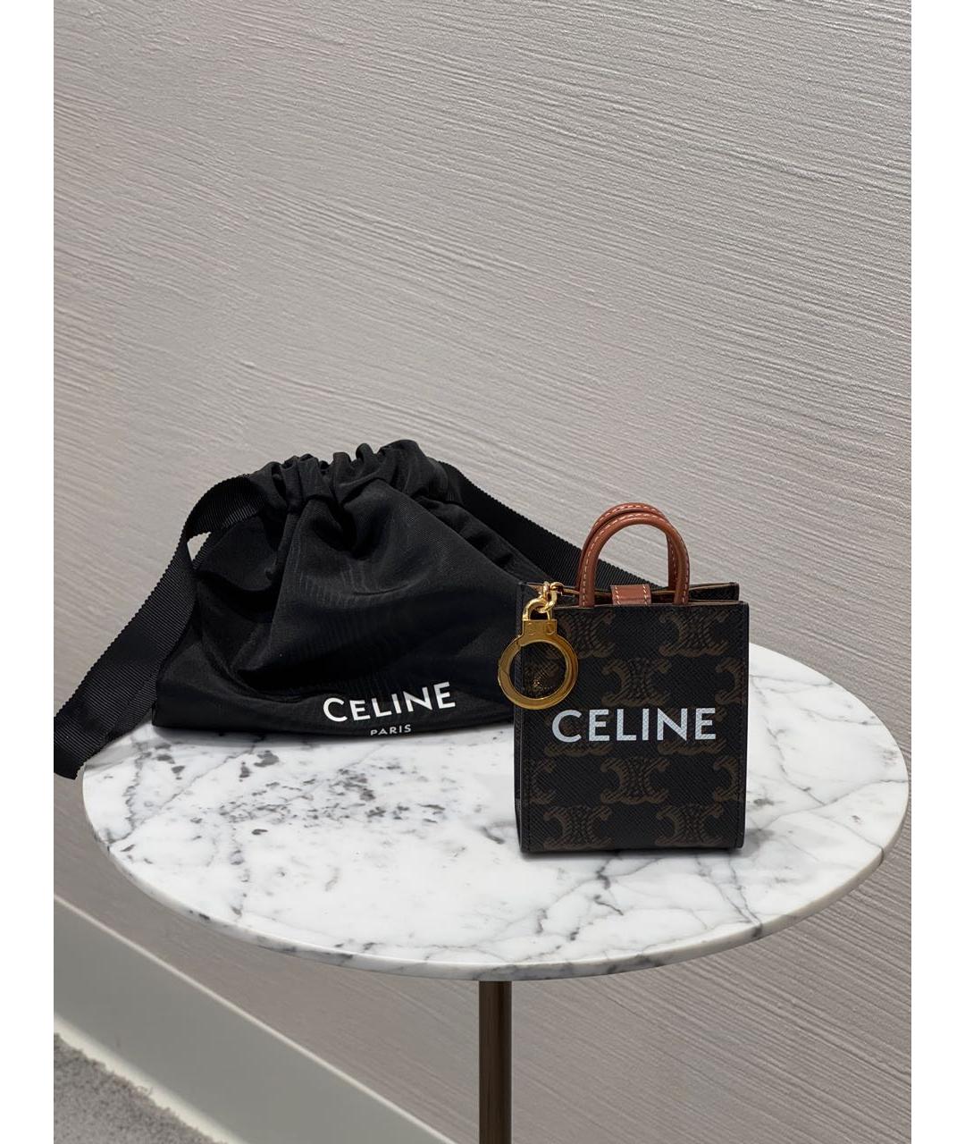 CELINE Коричневая ключница, фото 2