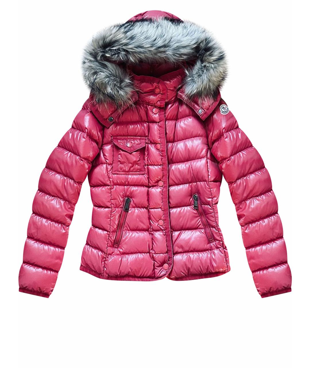 MONCLER Красный пуховик, фото 1