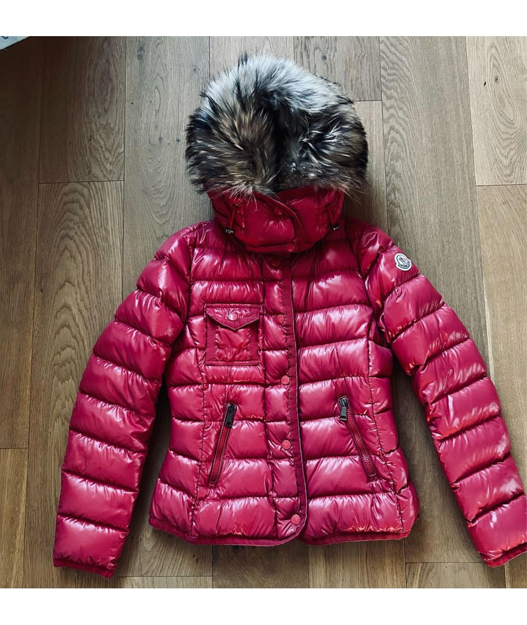 MONCLER Красный пуховик, фото 7