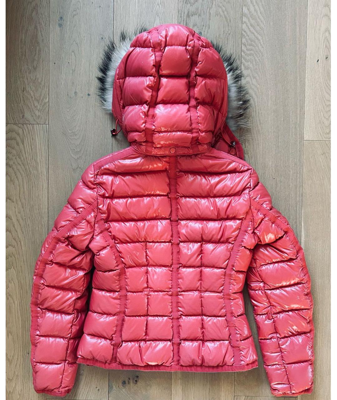 MONCLER Красный пуховик, фото 2