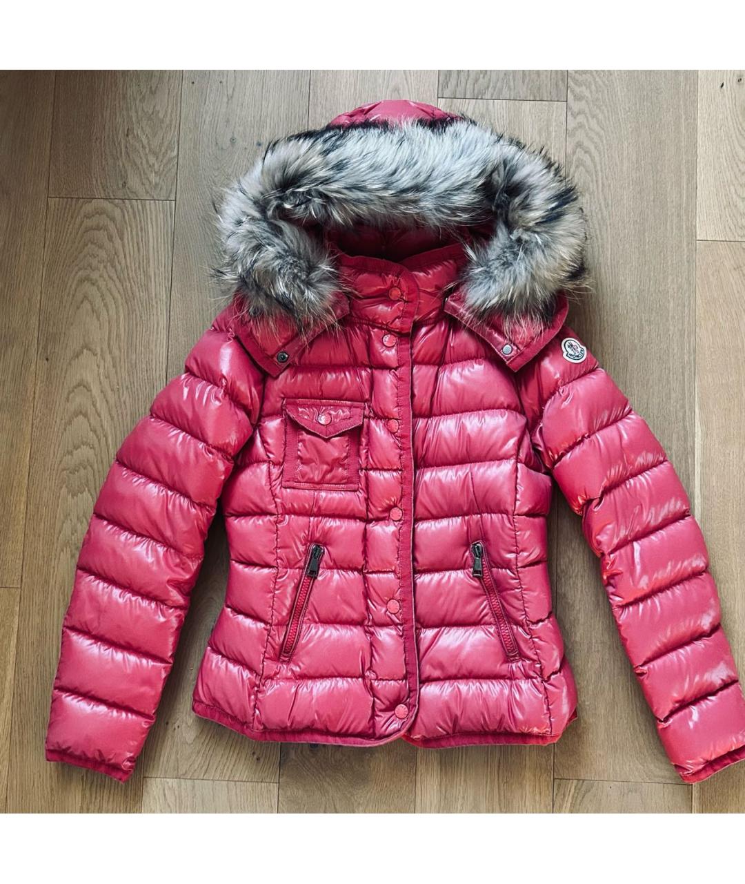 MONCLER Красный пуховик, фото 9