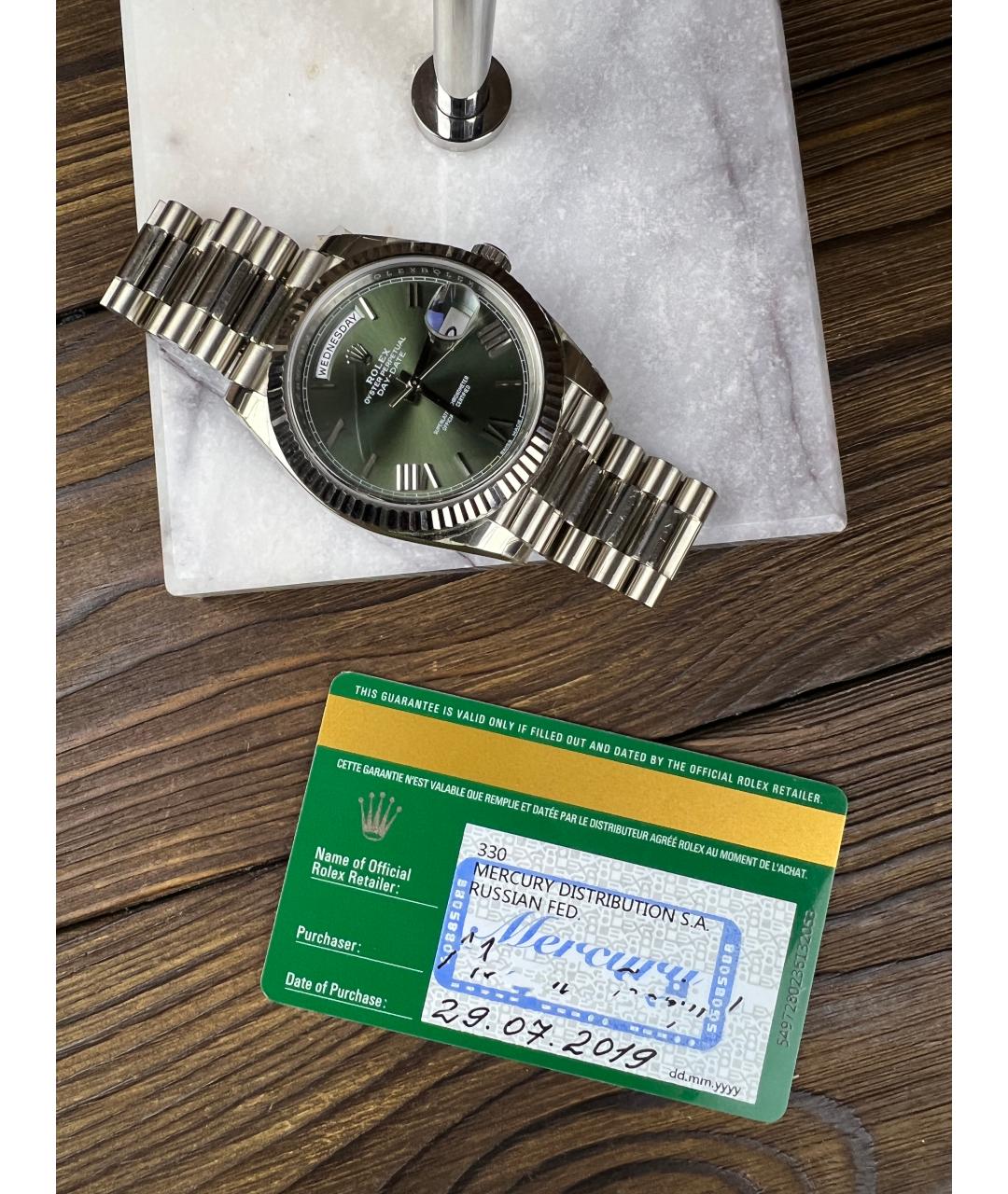 ROLEX Золотые часы из белого золота, фото 3