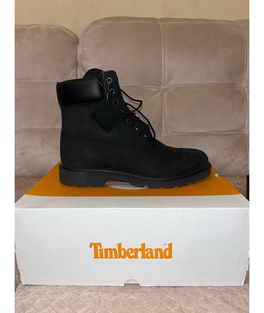 TIMBERLAND Черные нубуковые высокие ботинки, фото 5