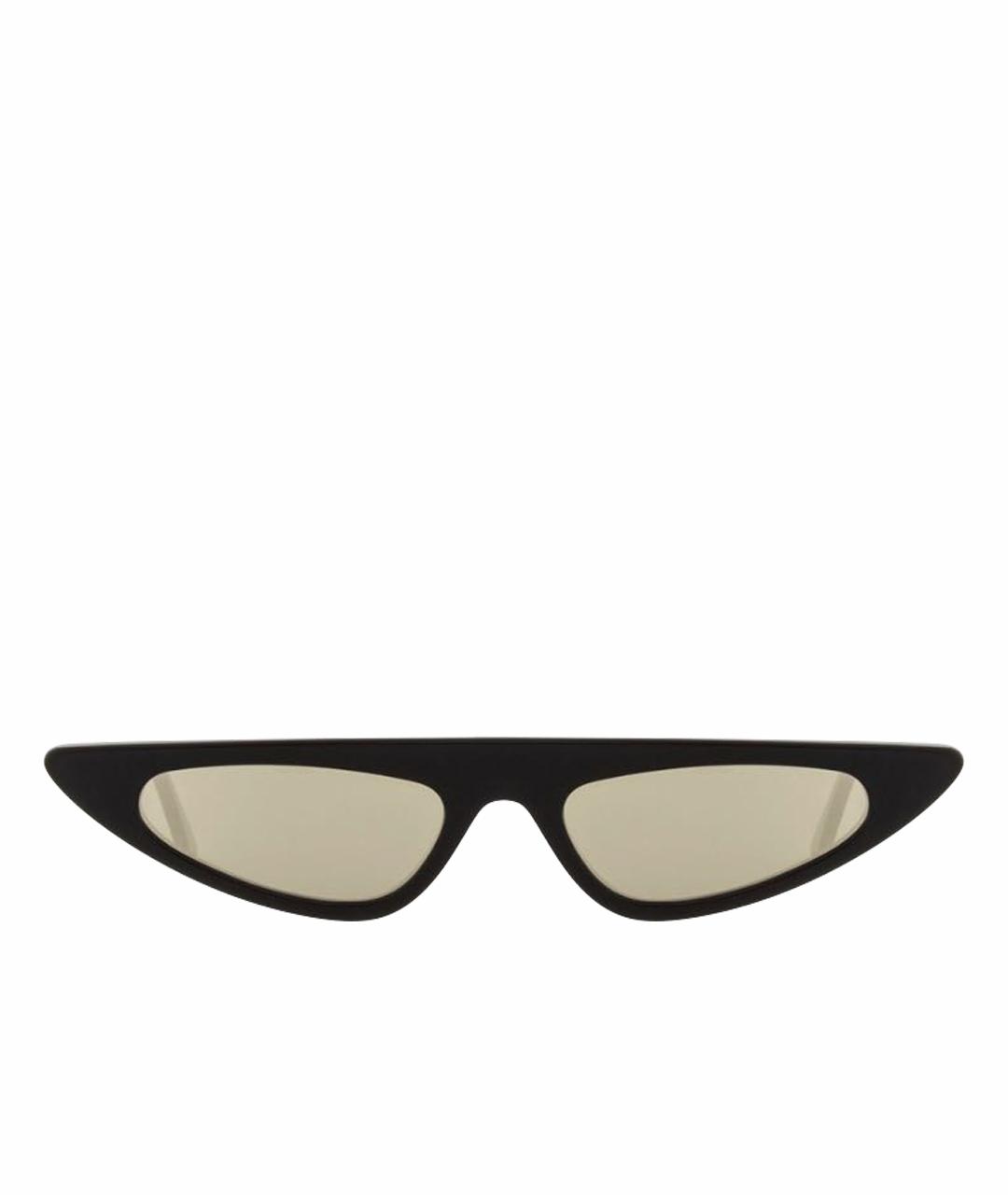 ANDY WOLF EYEWEAR Черные пластиковые солнцезащитные очки, фото 1