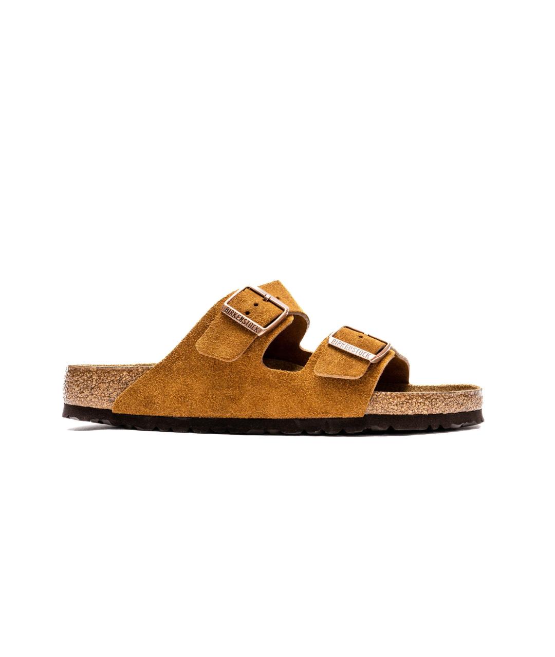 BIRKENSTOCK Коричневые замшевые сандалии, фото 1