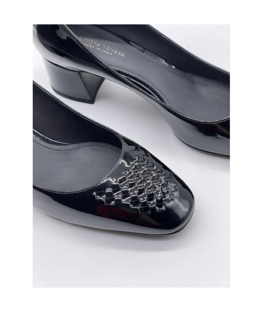 BOTTEGA VENETA Черные туфли из лакированной кожи, фото 8