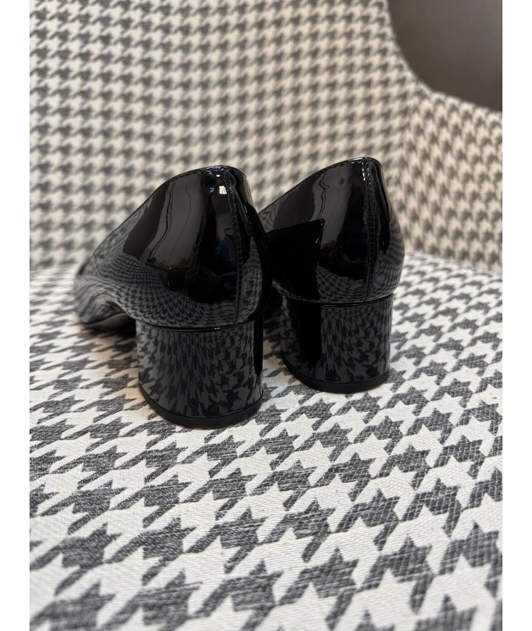 BOTTEGA VENETA Черные туфли из лакированной кожи, фото 3