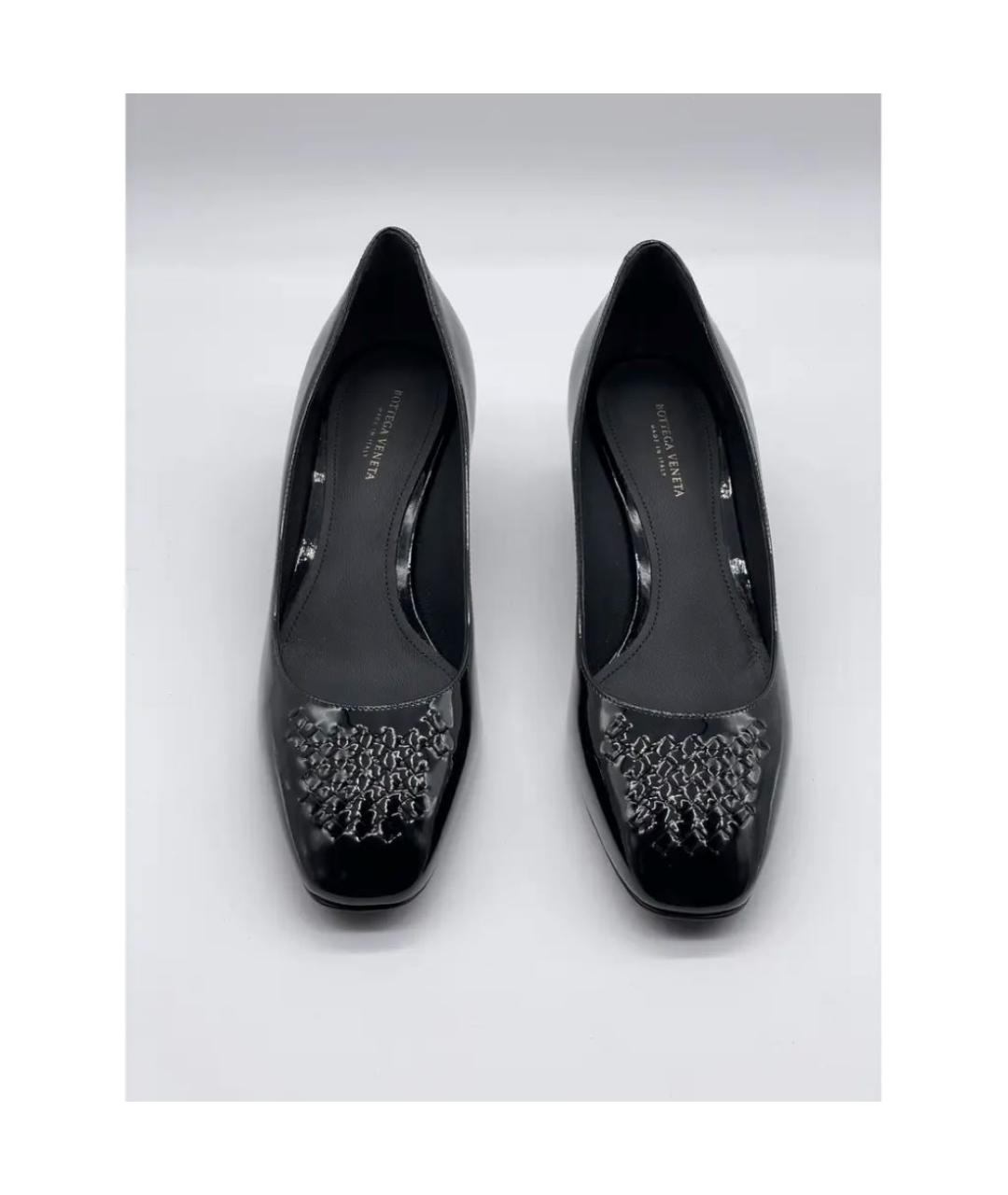 BOTTEGA VENETA Черные туфли из лакированной кожи, фото 7