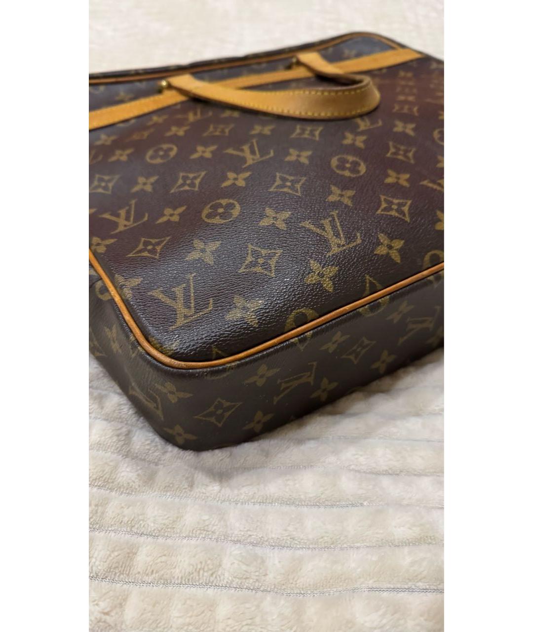 LOUIS VUITTON Коричневая сумка тоут, фото 3