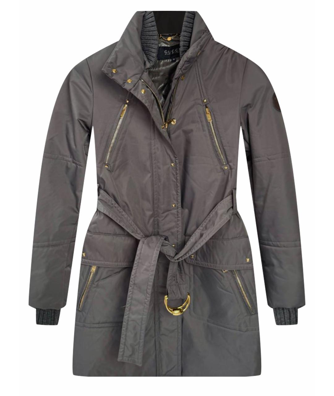 GUCCI Хаки полиамидовая куртка, фото 1