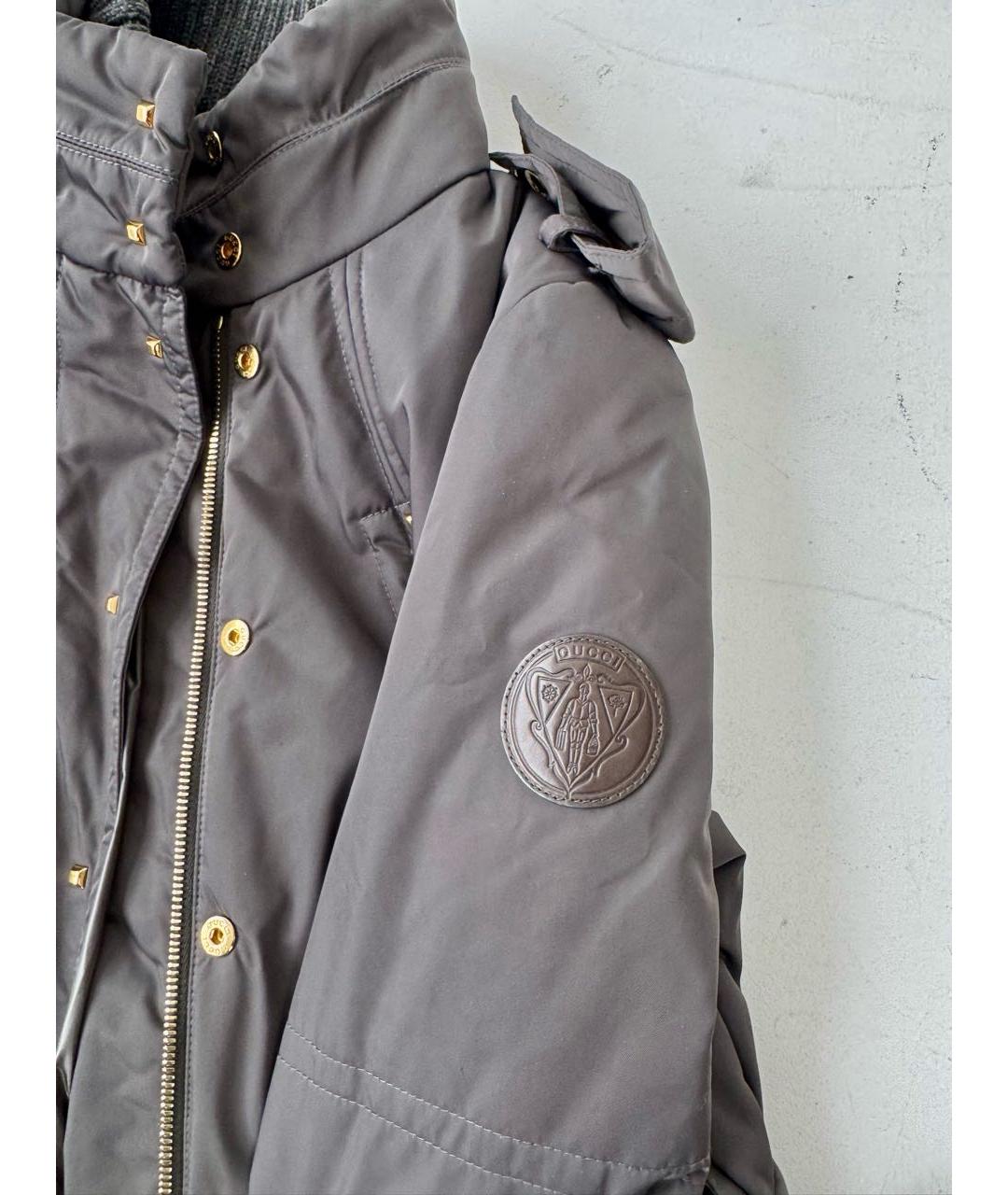 GUCCI Хаки полиамидовая куртка, фото 4