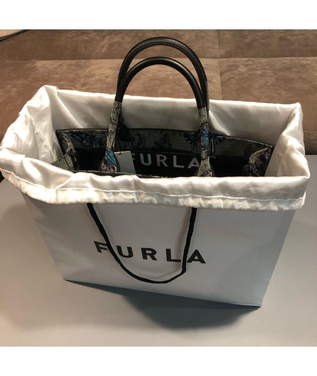 FURLA Мульти жаккардовая сумка тоут, фото 3