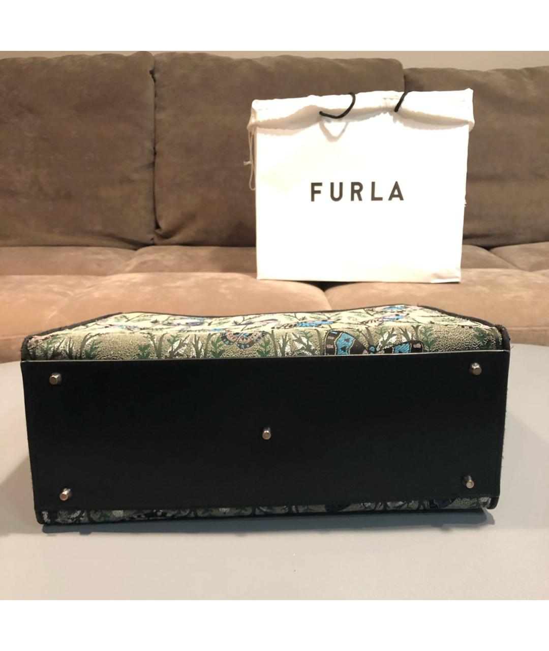 FURLA Мульти жаккардовая сумка тоут, фото 4