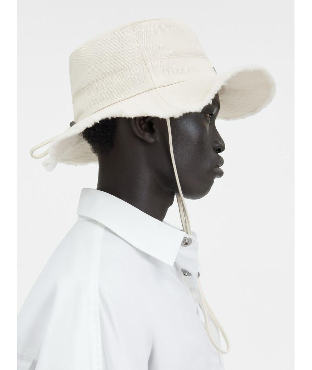 JACQUEMUS Бежевая хлопковая панама, фото 3