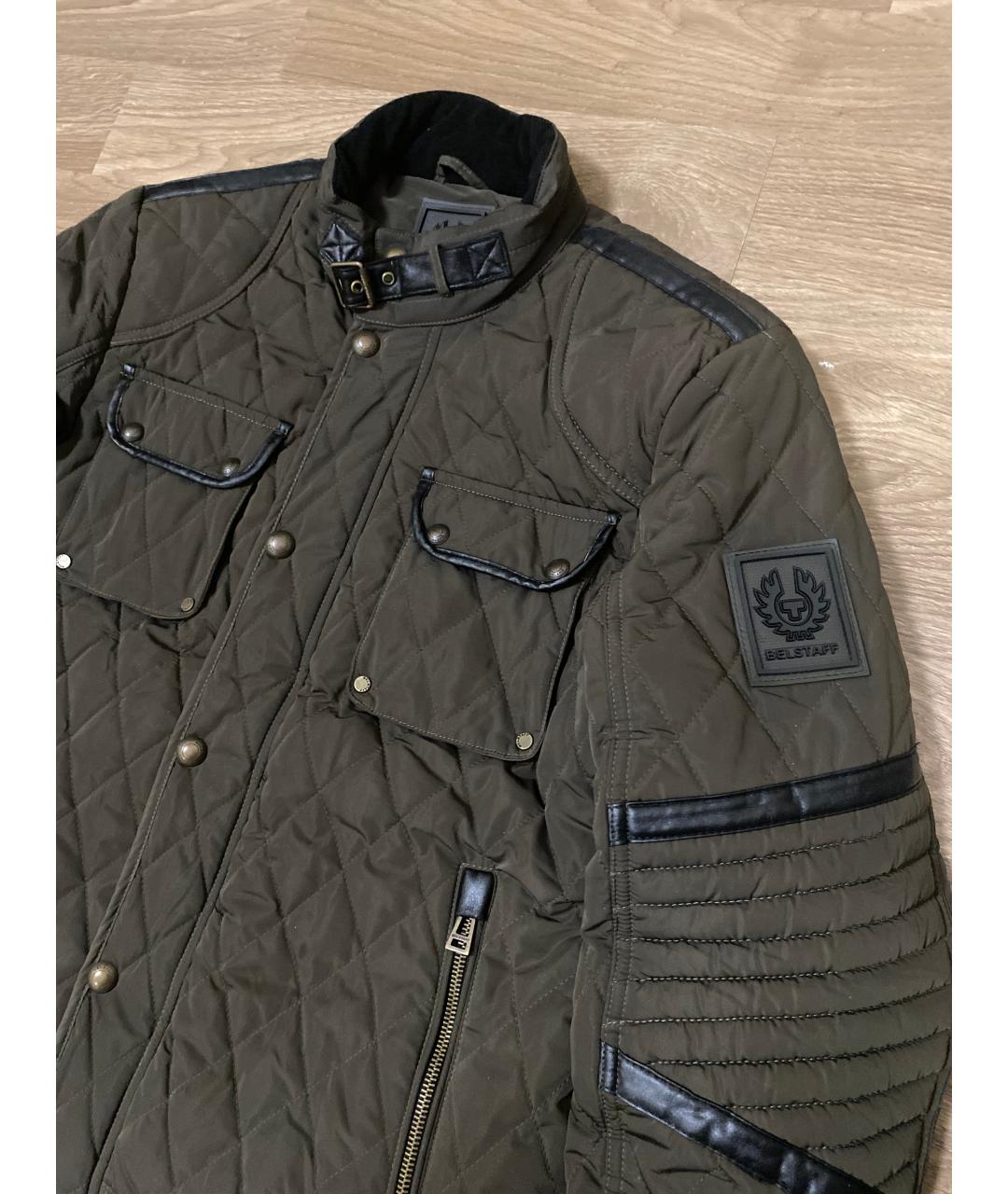 BELSTAFF Зеленая полиэстеровая куртка, фото 4