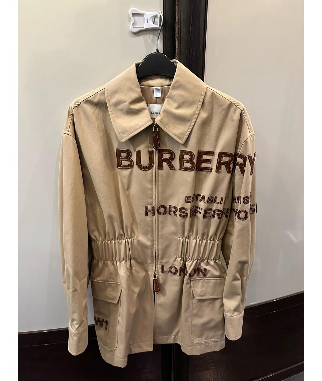 BURBERRY Бежевая хлопковая куртка, фото 6