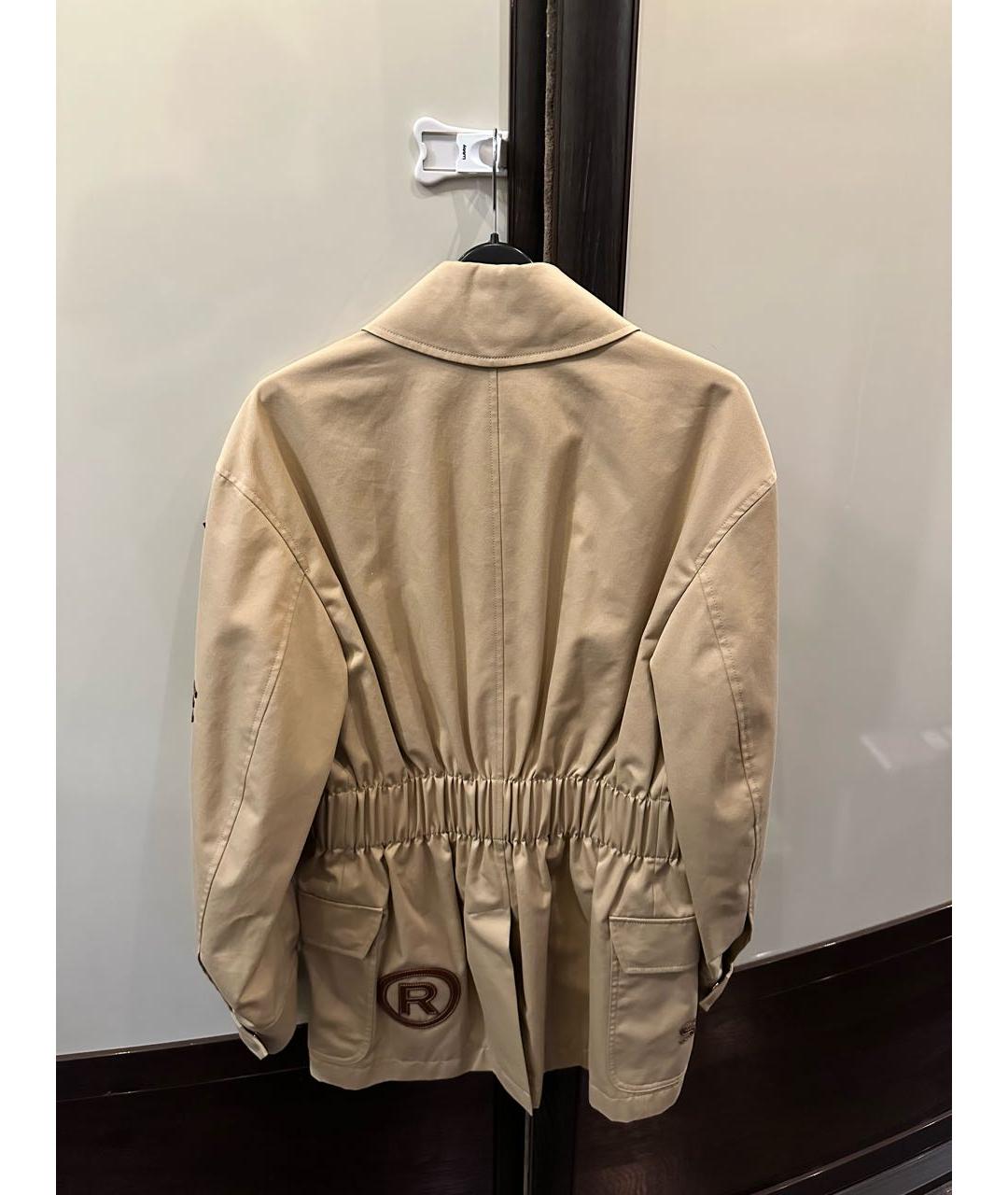 BURBERRY Бежевая хлопковая куртка, фото 2