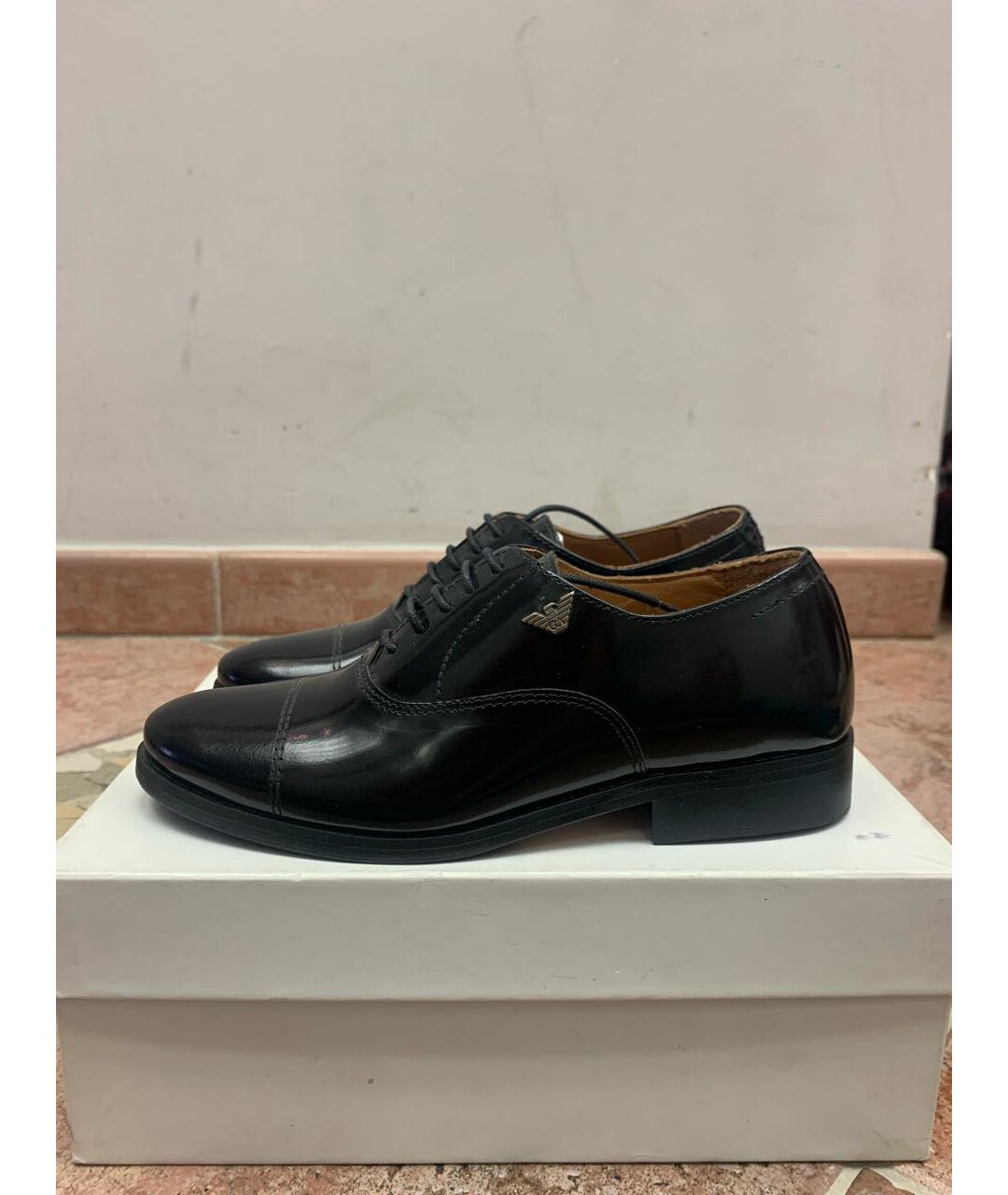 ARMANI JUNIOR Черные кожаные ботинки, фото 7